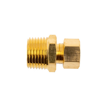Image of an AirCraft Brass Conical Straight 3/8' Tube X 1/2' M