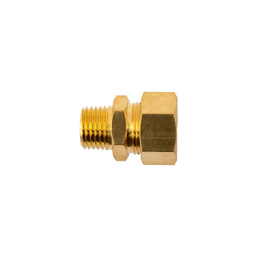 Image of an AirCraft Brass Conical Straight 1/2' Tube X 1/4' M