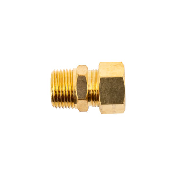 Image of an AirCraft Brass Conical Straight 1/2' Tube X 3/8' M