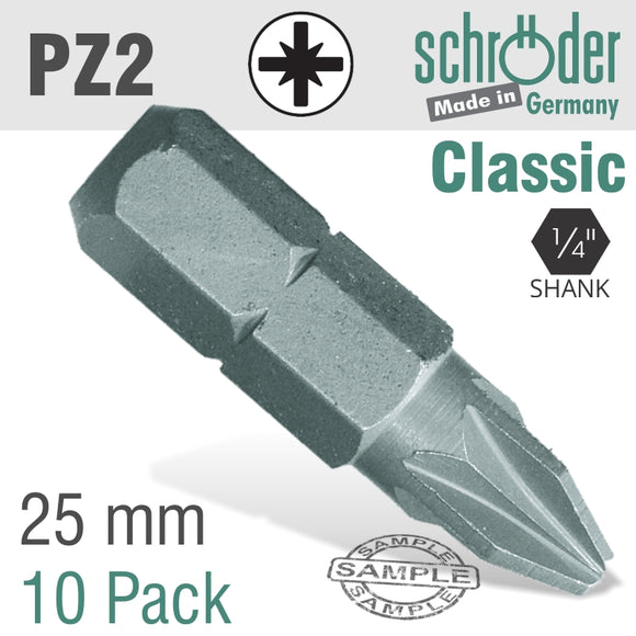 Image of a POZI.NO.2X25MM CLASSIC BIT 10C