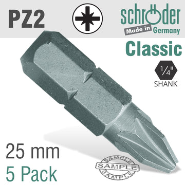 Image of a POZI.NO.2X25MM CLASSIC BIT 5CD