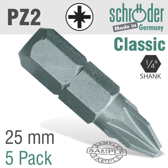 Image of a POZI.NO.2X25MM CLASSIC BIT 5CD