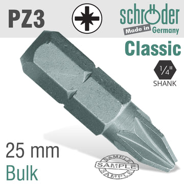 Image of a POZI.NO.3X25MM CLASSIC BIT BULK