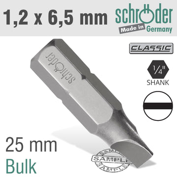 Image of a SLOTTED BIT 1.2X6.5 25MM BULK