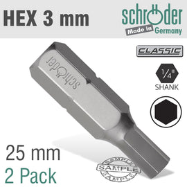 Image of a HEX/ALLEN INS.BIT 3MM 2CD