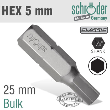 Image of a HEX/ALLEN INSERT BIT 5MM BULK