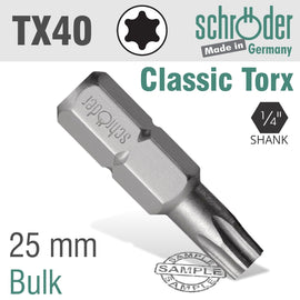 Image of a TORX TX 40 CLASSIC BIT 25MM