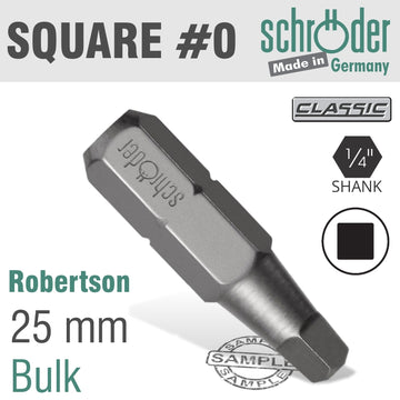 Image of a SQ.RECESS NO.0 INSERT BIT