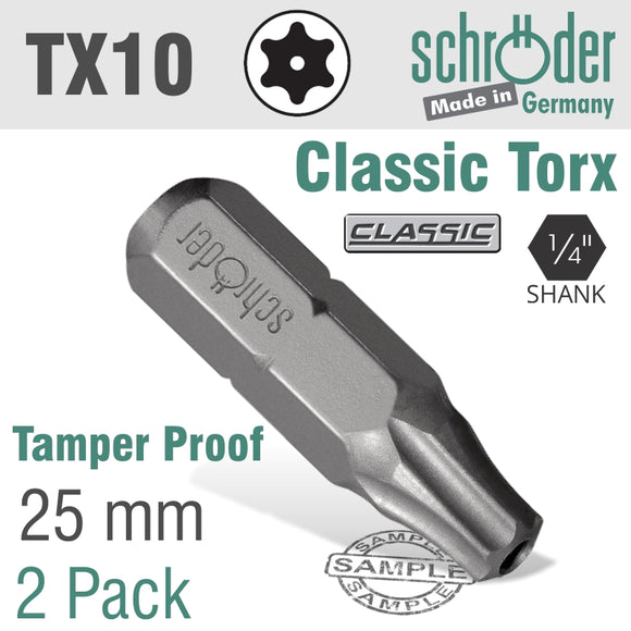 Image of a TORX TAMPER RESIST T10H 25 2CD