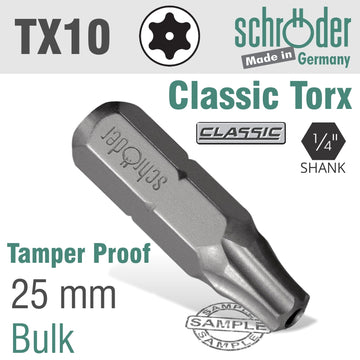 Image of a TORX TAMPER RESIST T10 25MM