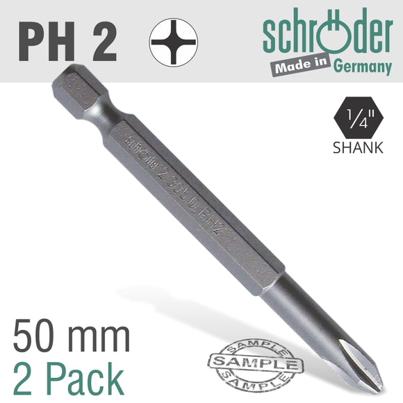Image of a PHILLIPS NO.2 x 50MM CLASSIC POWER BIT 2CD