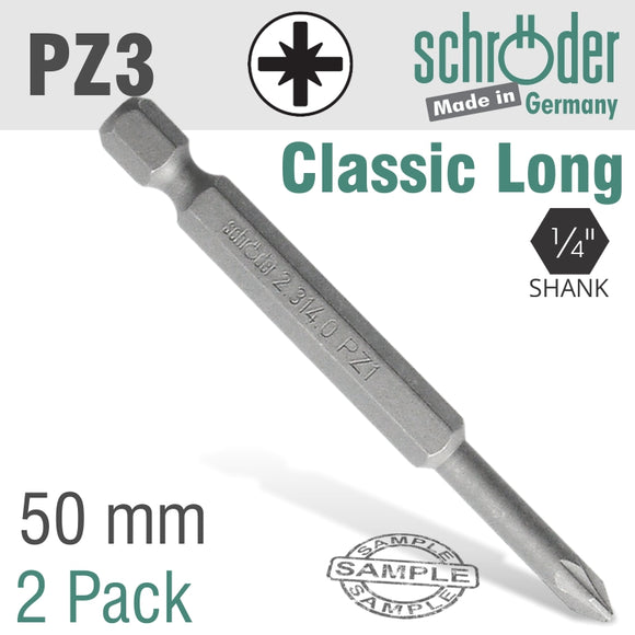 Image of a POZI NO.3 x 50MM CLASSIC POWER BIT 2CD