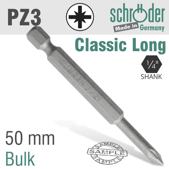 Image of a POZI NO.3 x 50MM CLASSIC POWER BIT