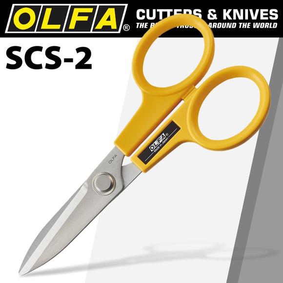 Image of a Olfa Scissors W/Serrated Ss Blades 173mm