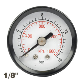 Image of an AirCraft Pressure Gauge 40mm1/8' Rear Fit 0-16Bar 0-1600Kpa