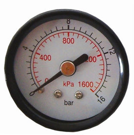 Image of an AirCraft Pressure Gauge 50mm1/8' Rear Fit 0-16Bar 0-1600Kpa