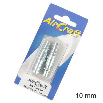 Image of an AirCraft Connector ARO Type 10mm Hosetail 2Pc Pack