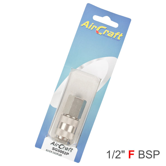 Image of an AirCraft Quick Coupler Universal 1/2' Female 1Pc Pack