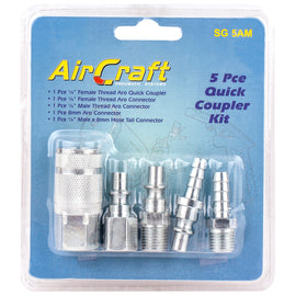 Image of an AirCraft Quick Coupler 5 Piece Set (ARO Quick Coupler)
