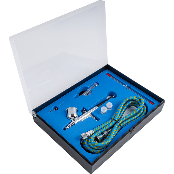 Image of an AirCraft Air brush Kit 0.2 0.3 0.5mm Nozzles With 1.8M Air Hose
