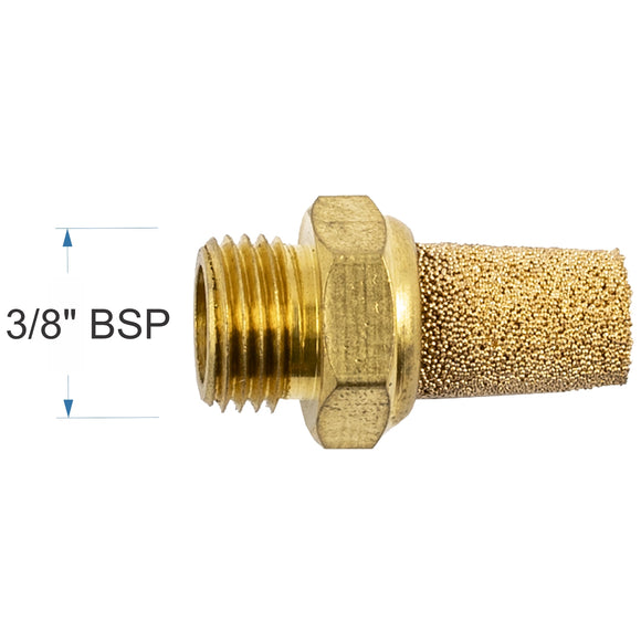 Image of an AirCraft Muffler Metal Conical 3/8' Male
