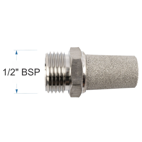 Image of an AirCraft Muffler Metal Conical 1/2' Male