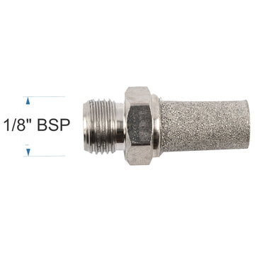Image of an AirCraft Muffler Metal Conical 1/8' Male