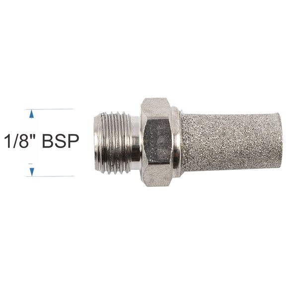 Image of an AirCraft Muffler Metal Conical 1/8' Male