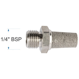 Image of an AirCraft Muffler Metal Conical 1/4' Male