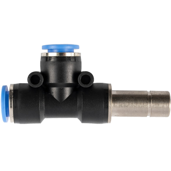 Image of an AirCraft Red Insert T-Joint Side PU 12mm- 10mm