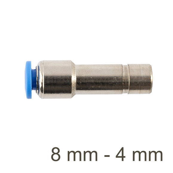 Image of an AirCraft Red Insert Straight PU 8mm – 4mm 