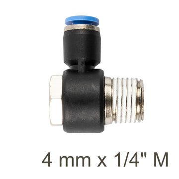Image of an AirCraft Swivel Elbow PU 4mmX 1/4' M
