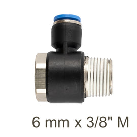 Image of an AirCraft Swivel Elbow PU 6mmX 3/8' M