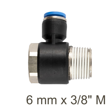 Image of an AirCraft Swivel Elbow PU 6mmX 3/8' M