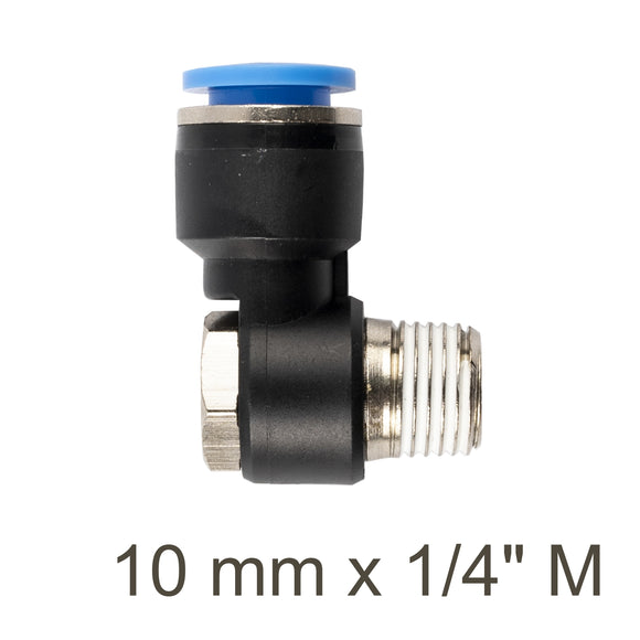 Image of an AirCraft Swivel Elbow PU 10mmX 1/4' M