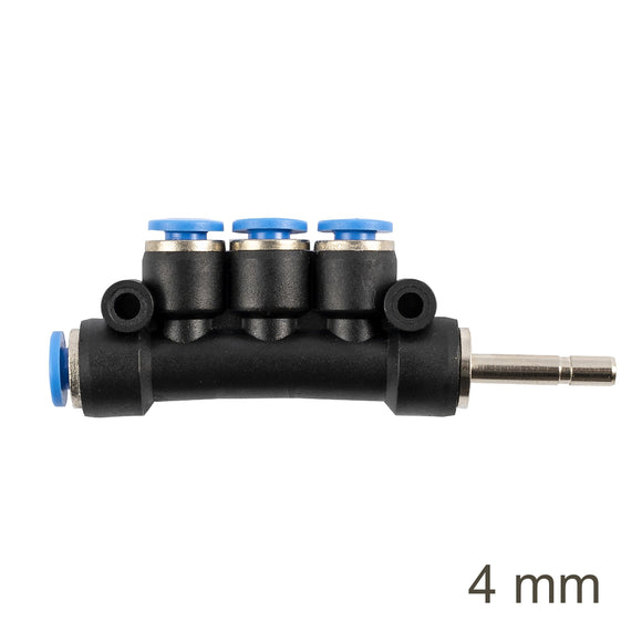 Image of an AirCraft Insert Manifold Side 4-Port PU 4mm