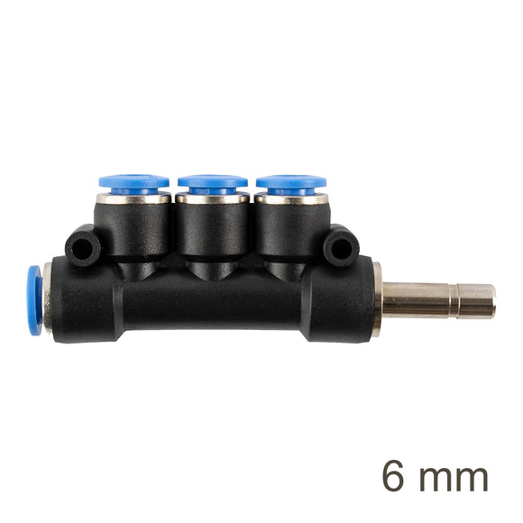 Image of an AirCraft Insert Manifold Side 4-Port PU 6mm