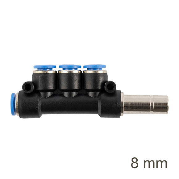Image of an AirCraft Insert Manifold Side 4-Port PU 8mm