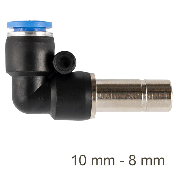 Image of an AirCraft Red Insert Elbow PU 10mm- 8mm