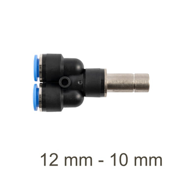 Image of an AirCraft Red Insert Y-Joint PU 12mm- 10mm