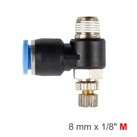 Image of an AirCraft Flow Control Swivel Elbow PU 8mmX 1/8' M