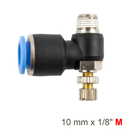 Image of an AirCraft Flow Control Swivel Elbow PU 10mmX 1/8' M