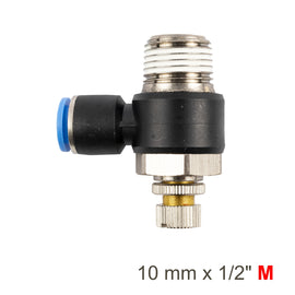 Image of an AirCraft Flow Control Swivel Elbow PU 10mmX 1/2' M