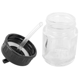 Image of an AirCraft Glass Jar With 22cc 45 Deg Spout for Airbrush