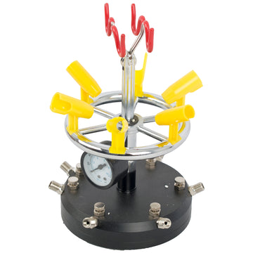 Image of an AirCraft Air brush Stand (6) 6 Ports & Pressure Guage