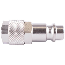 Image of an AirCraft PU Hose Connector 8mmId X 10mm Od Metal German Coupler Insert