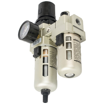 Image of an AirCraft Filter / Regulator / Lubricator 1/4' With Auto Drain (Hec3010-02D)