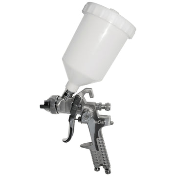 Image of an AirCraft Spray Gun HVLP 1.7mm Nozzle 600cc Plastic Cup