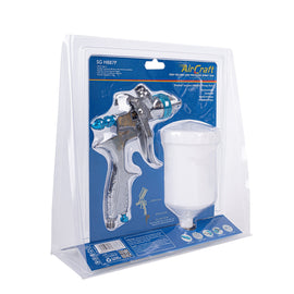 Image of an AirCraft Spray Gun HVLP 1.4mm Nozzle 600cc Plastic Blister Pack