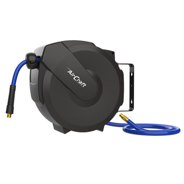 Image of an AirCraft Air Hose Reel 15M 12mmOd X 8mmId PU Hose Auto Retract